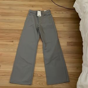 H&M Divided wide-leg twill grey pants NWT